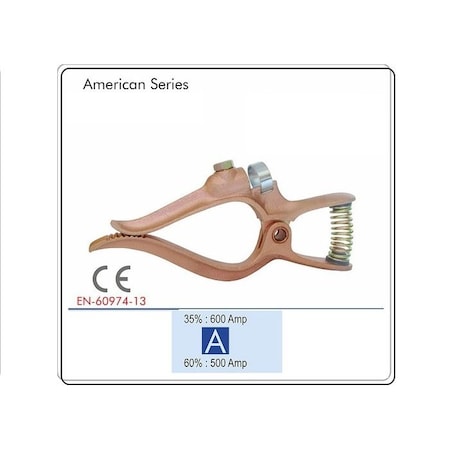 Star Tech Weld Copper Ground Clamp Compatible With Tweco Welding Ground Clamp 500 Amps GC-500